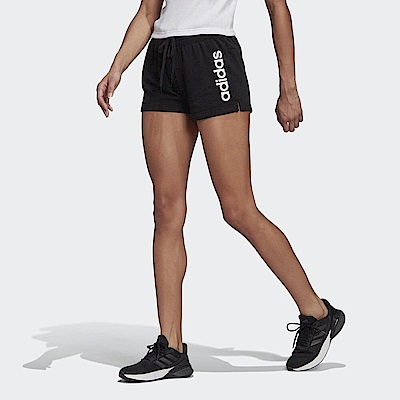 Adidas W Lin Ft Sho [GM5524] 女 短褲 運動 訓練 休閒 修身 舒適 透氣 愛迪達 黑