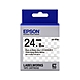 EPSON LK-6TBJ 消光霧面透明底黑字 標籤帶 24mm product thumbnail 1