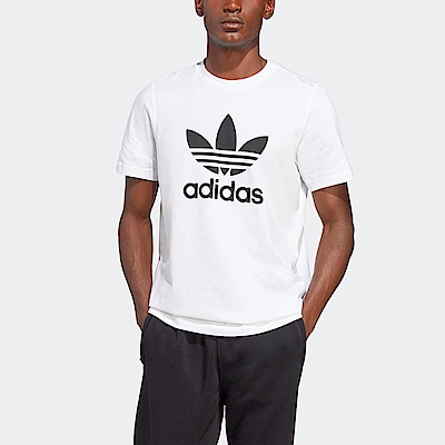 Adidas Trefoil T-Shirt [IA4816] 男 短袖 上衣 T恤 運動 經典 三葉草 休閒 穿搭 白