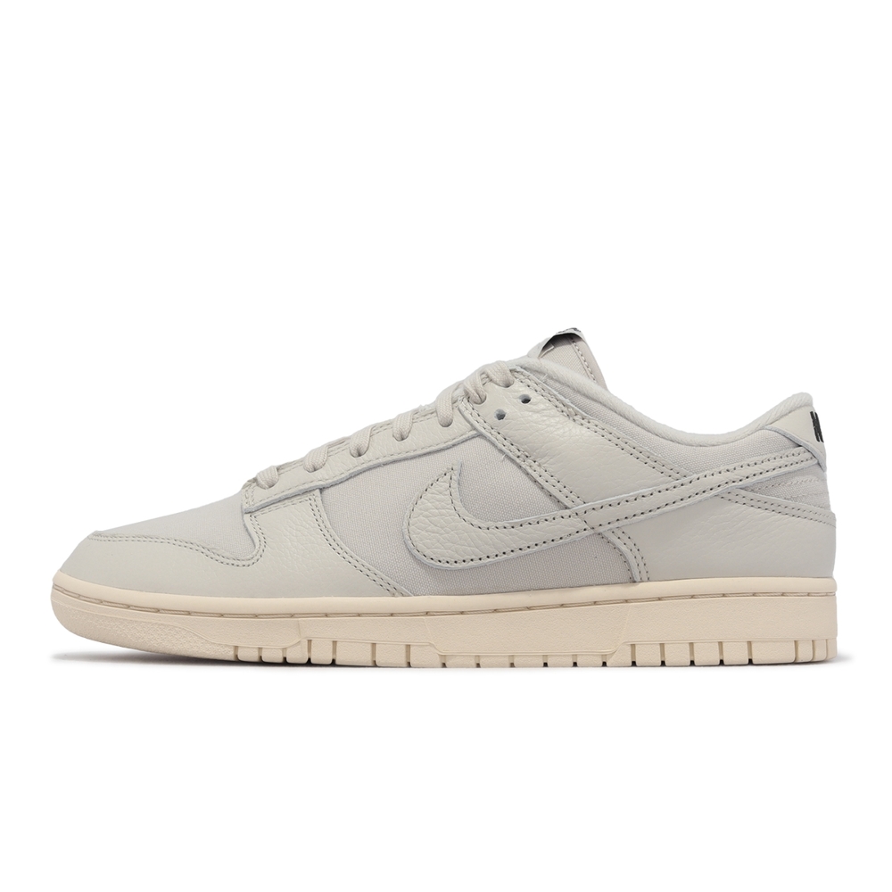 Nike 休閒鞋Dunk Low Retro PRM 男鞋米灰奶油底帆布皮革DZ2538-100