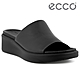 ECCO FLOWT WEDGE LX W 柔暢楔形厚底休閒拖鞋 女鞋 黑色 product thumbnail 1