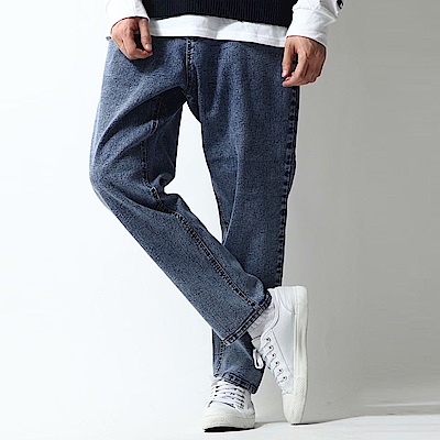 丹寧寬版錐形褲(6色)  ZIP日本男裝
