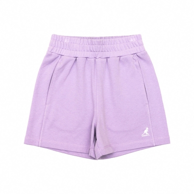 KANGOL 女 休閒短褲-粉紫-6222150191