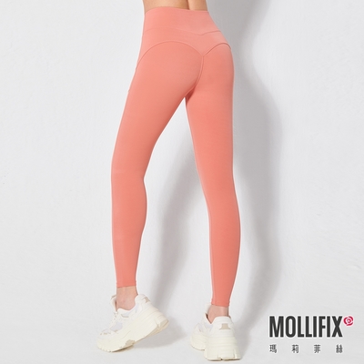 Mollifix 瑪莉菲絲 高腰提臀蜜桃瑜珈褲、瑜珈服、Legging (4色任選) 暢貨出清