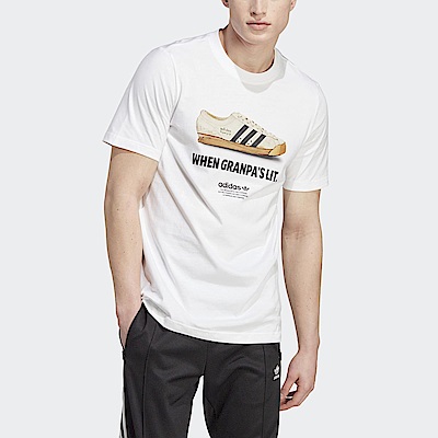 Adidas New Age Tee [IC8871] 男 短袖 上衣 T恤 亞洲版 休閒 經典 復古 純棉 穿搭 白