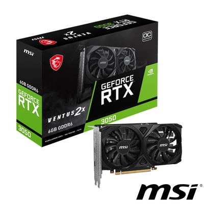 MSI 微星 GeForce RTX 3050 VENTUS 2X 6G OC 顯示卡