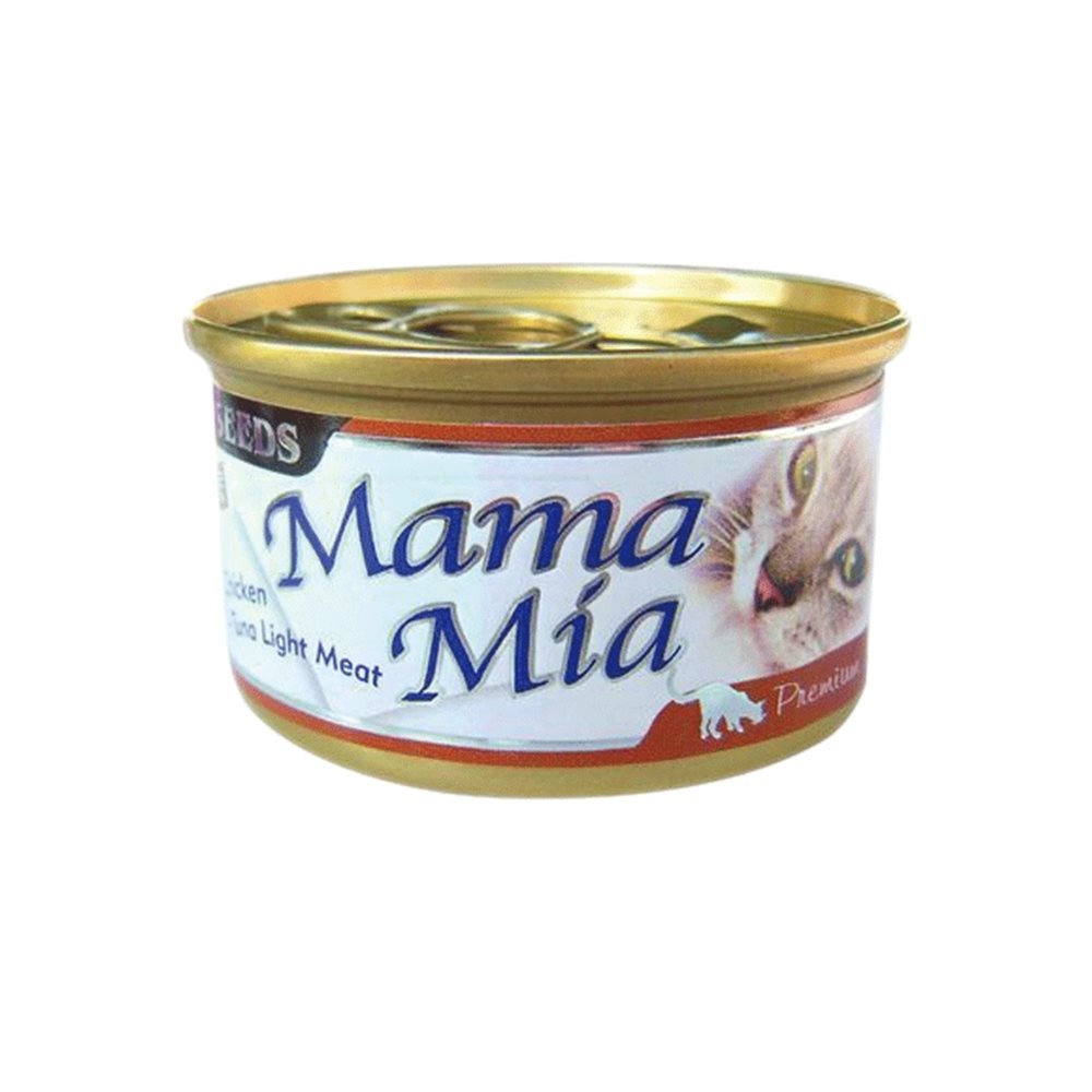 聖萊西 MamaMia 純白肉貓餐罐 85g  24罐組