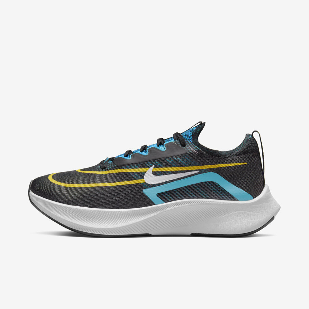 Nike Zoom Fly 4 [CT2392-003] 男 慢跑鞋 運動 訓練 路跑 包覆 襪套 緩震 透氣 黑藍黃