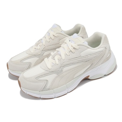 Puma 休閒鞋 Teveris Nitro Corduroy 男鞋 女鞋 白 米 輕量 麂皮 復古 運動鞋 39278202