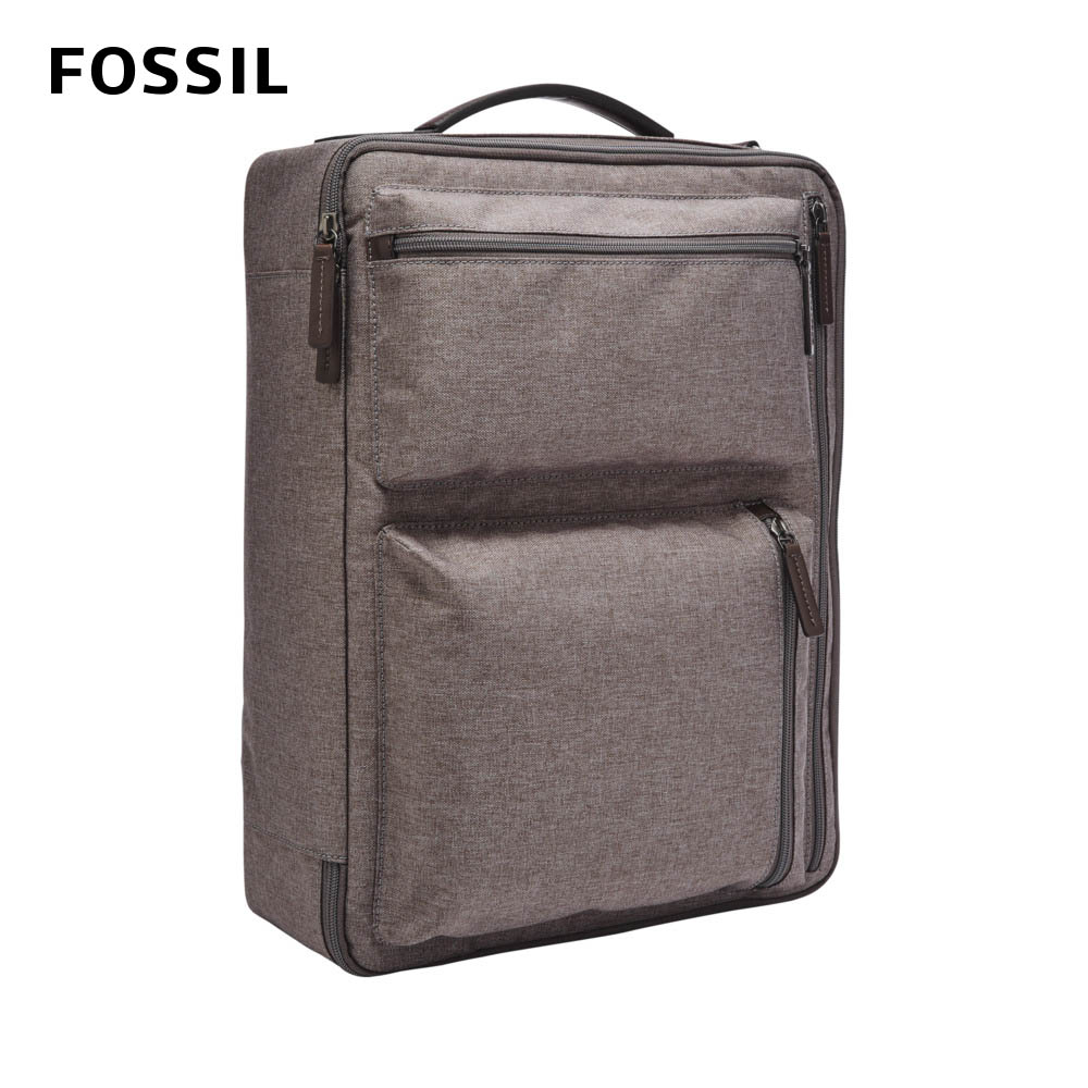 FOSSIL Buckner 商務攜帶型旅行包-灰色 MBG9485064(三用背法可插入行李箱拉桿)