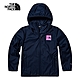 【The North Face 官方旗艦】北面兒童藍色防風防曬醒目LOGO印花連帽外套｜87578K2 product thumbnail 1