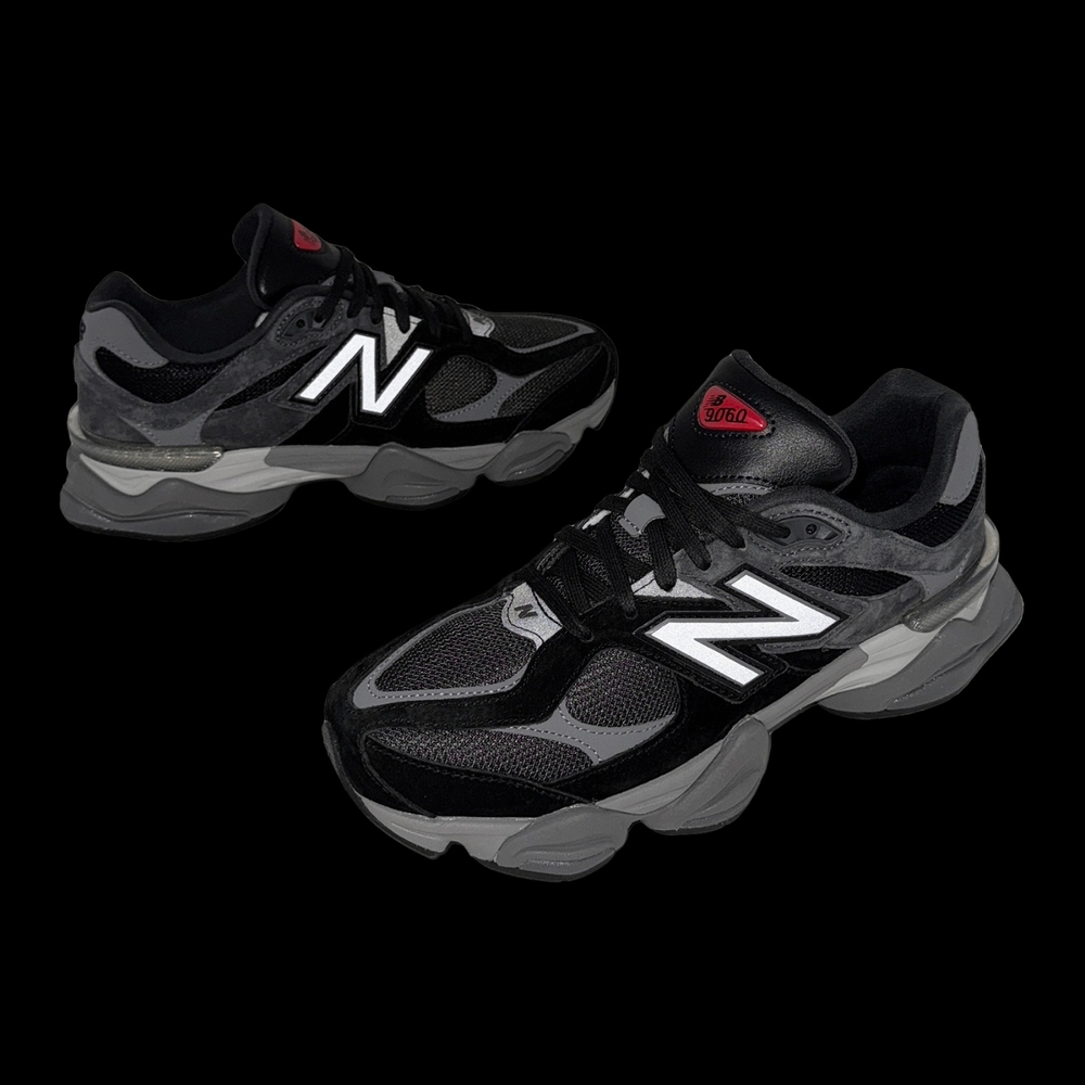 New Balance 休閒鞋9060 男鞋黑灰拼接復古緩震反光運動鞋NB 紐巴倫