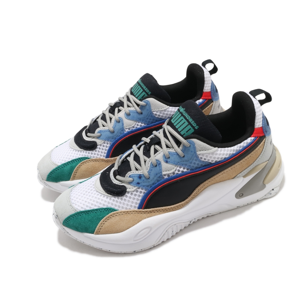 Puma 休閒鞋 RS-2K The Hundreds 男鞋 老爹鞋 休閒鞋 麂皮 異材質拼接 白 彩 37372401