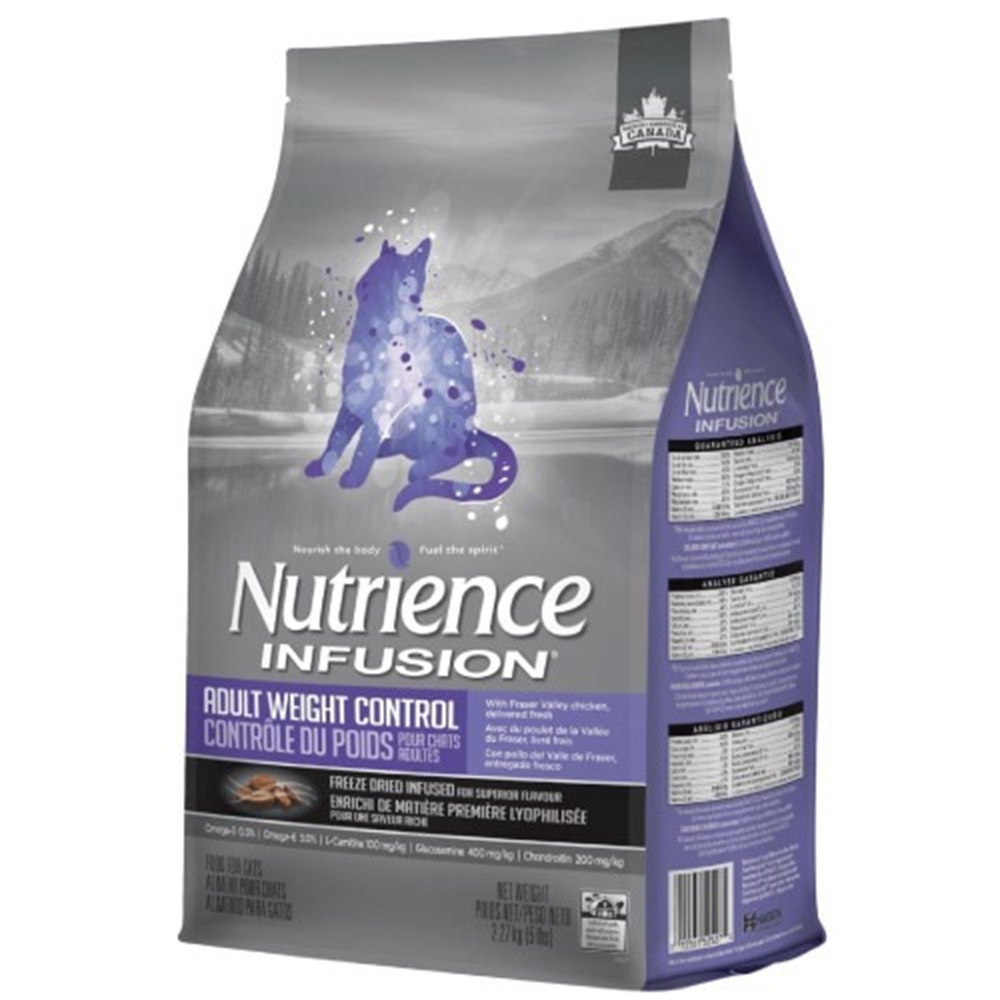 加拿大Nutrience紐崔斯INFUSION天然糧系列-高齡體控貓 5kg(11lbs) (NT-I2528)