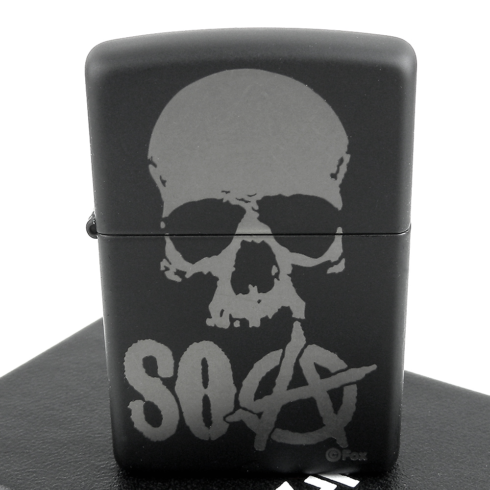 ZIPPO 美系~Sons Of Anarchy-混亂之子骷髏圖案打火機