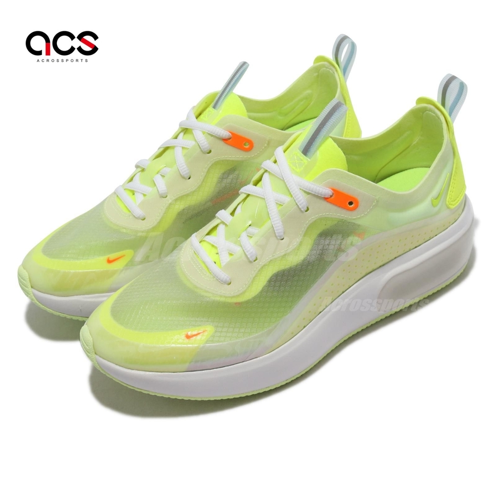 Nike 休閒鞋 W Air Max Dia SE 女鞋 白 厚底 增高  螢光綠 橘 CW5873-177