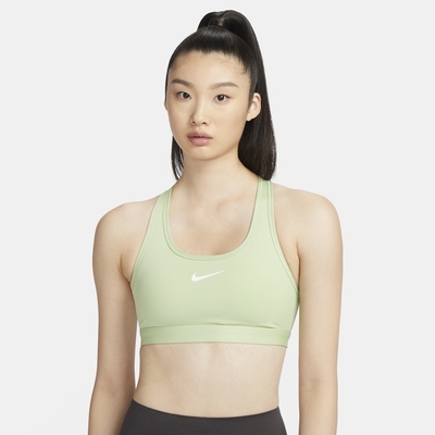 NIKE AS W NK MED SPT BRA GCEL 女運動內衣-綠-FV3519343