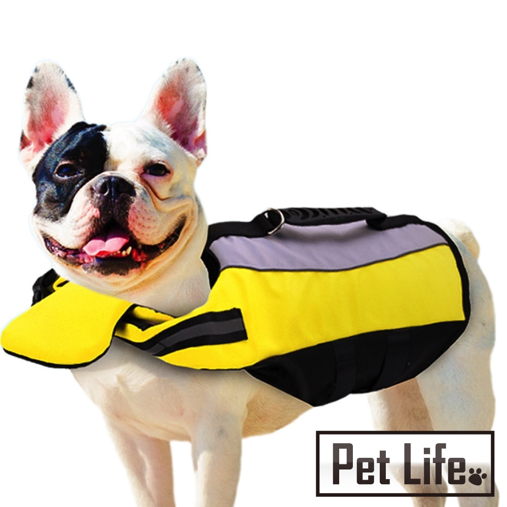 Pet Life 寵物反光折疊頸托游泳浮力救生衣 小型犬S