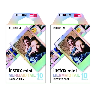 【FUJIFILM】富士 instax  mini  MERMAID 美人魚尾巴底片 2入組 拍立得底片 富士即可拍 相機底片