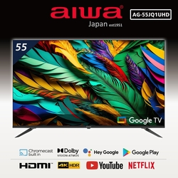 AIWA 日本愛華 55吋4K HDR Google TV認證 QLED量子點智慧聯網液晶顯示器-AG-55JQ1UHD(不含安裝)