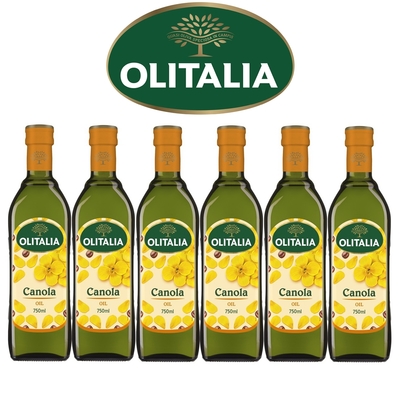 Olitalia奧利塔 頂級芥花油禮盒組(750mlx6瓶)
