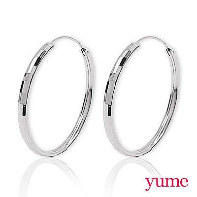 YUME - 長方格大圈圈耳環(40mm)