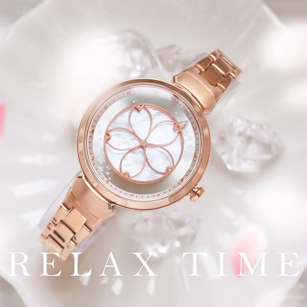RELAX TIME 年度設計錶款 綻放系列 櫻花手錶(RT-72-3)