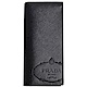 PRADA SAFFIANO PRINT 品牌大圖騰LOGO防刮牛皮對折長夾(黑) product thumbnail 1