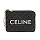 【CELINE 思琳】 TRIOMPHE帆布帶鉤零錢信用卡袋 product thumbnail 1