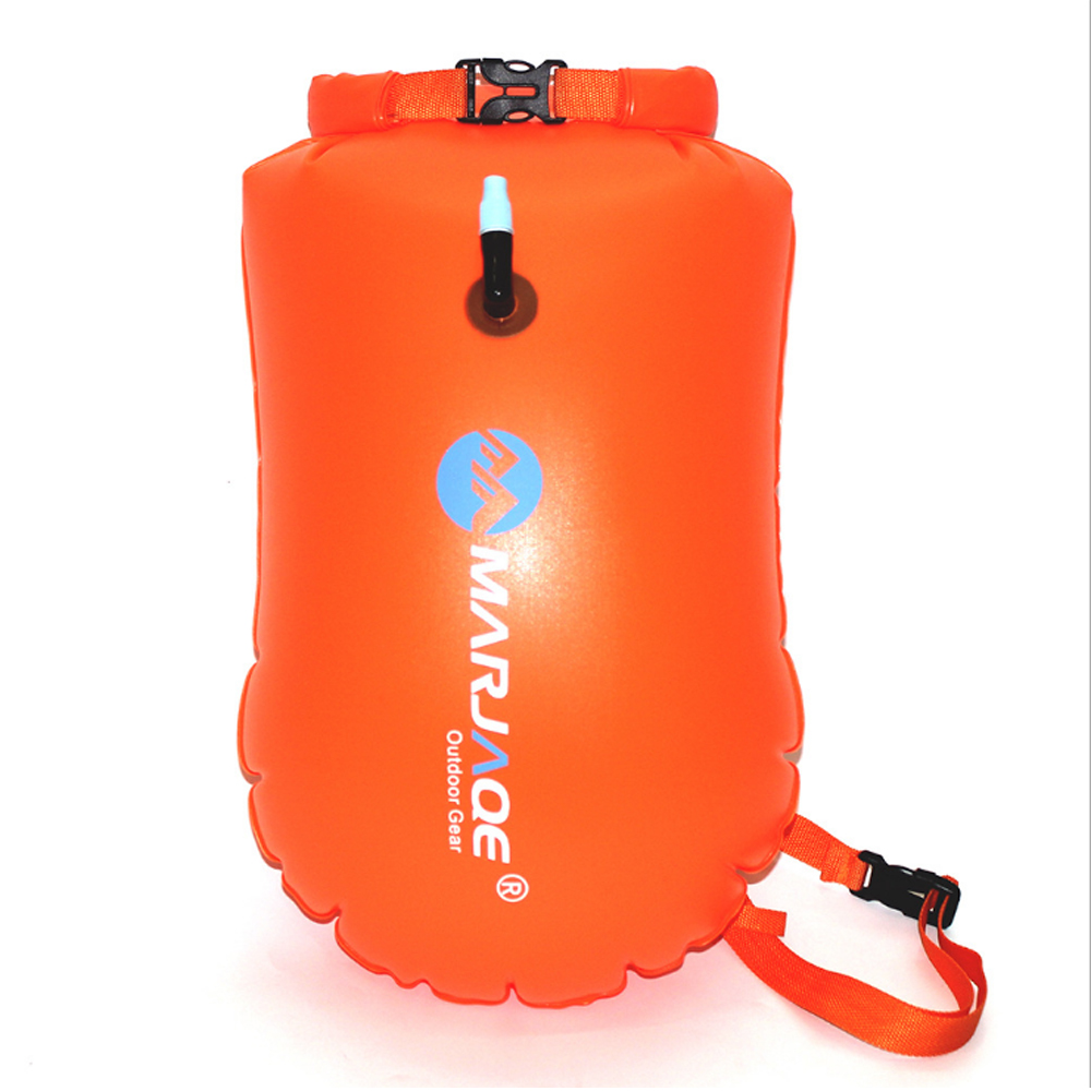 PUSH!戶外用品可充氣漂流袋游泳防水桶包20L P132