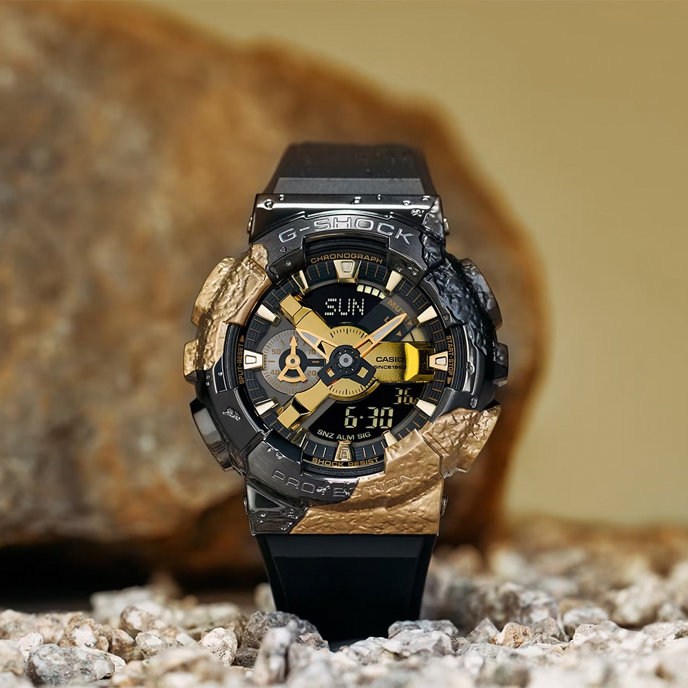 CASIO 卡西歐 G-SHOCK 40 週年探險家之石系列 雙顯手錶 送禮推薦 GM-114GEM-1A9