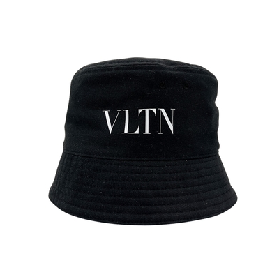 VALENTINO VLTN logo 中性尼龍漁夫帽(黑)