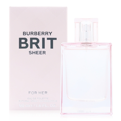 BURBERRY BRIT SHEER 粉紅風格女性淡香水 50ML 新版 (平行輸入)