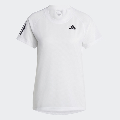 adidas 上衣 女款 短袖上衣 運動 亞規 club tee 白 hs1449