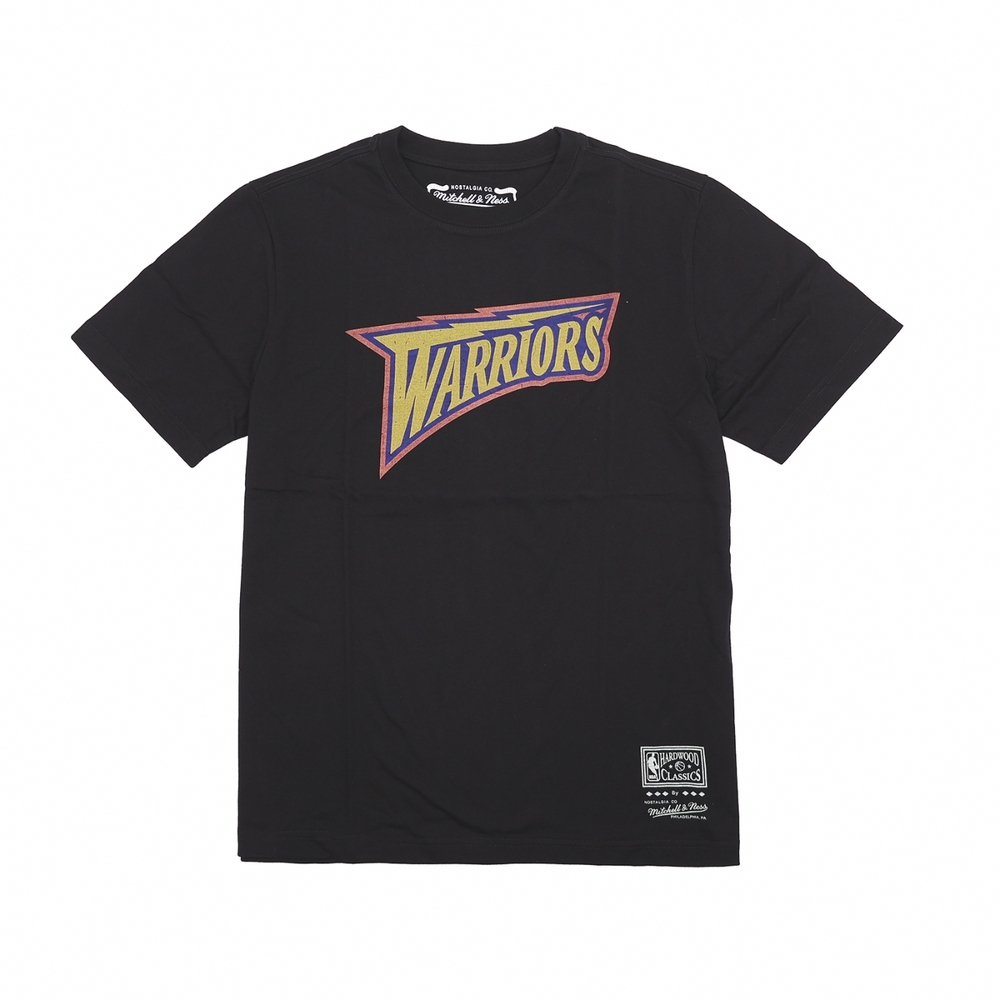 Mitchell Ness NBA Team Logo Tee 黑 金州勇士隊 Curry 短T MT22ATS01GSWB