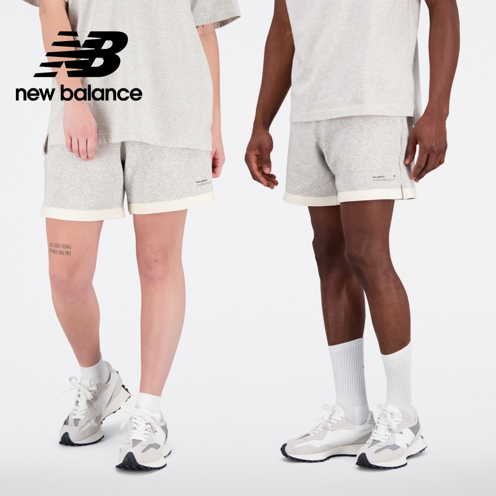 [New Balance]鬆緊抽繩短褲_女性-淺灰色_淺灰色_US31550SXY