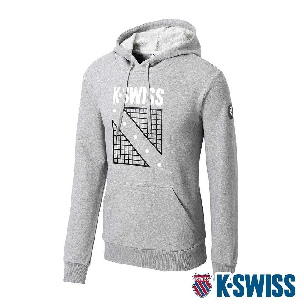 K-SWISS North Court Hoodie連帽上衣-男-灰