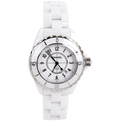 CHANEL J12 H0968 白色精密陶瓷精鋼腕錶-33mm