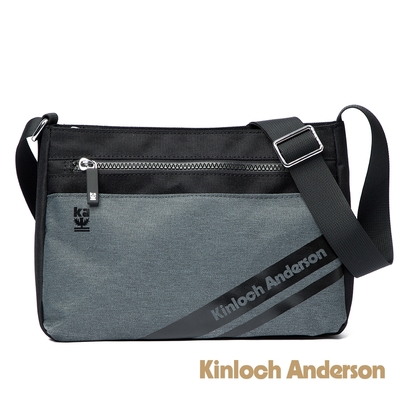 【Kinloch Anderson】Even拉鍊方形側背包 黑色