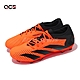 adidas 足球鞋 Predator Accuracy 3 L FG 男鞋 黑 橘 包覆 抓地 偏硬場地 愛迪達 GW4601 product thumbnail 1
