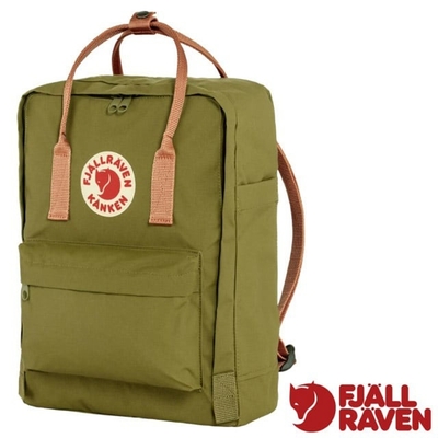 Fjallraven 北極狐 Kånken 多功能輕量防潑水日用背包_23510-631-241 叢葉綠/桃沙