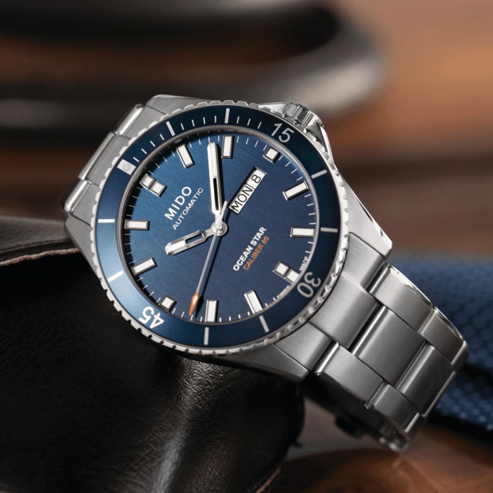 MIDO美度 官方授權經銷商M3 OCEAN STAR海洋之星 潛水機械腕錶 42.5mm/M0264301104100