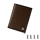 ELLE 法式精品頂級牛皮護照中夾- 咖啡色 product thumbnail 1