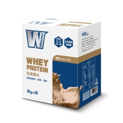 義美生醫 W PROTEIN乳清蛋白飲-奶茶(35g*10包/盒)