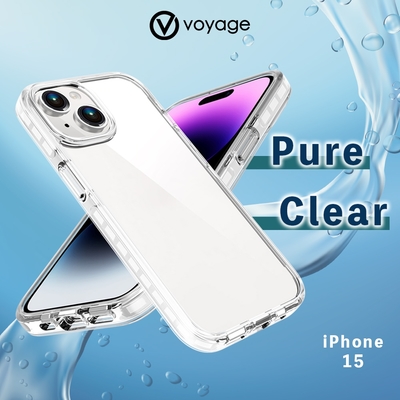 VOYAGE 超軍規防摔保護殼-Pure Clear 純淨-iPhone 15(6.1 )