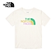 【The North Face 官方旗艦】北面女款米白色純棉三色品牌LOGO短袖T恤｜88G8QLI product thumbnail 1