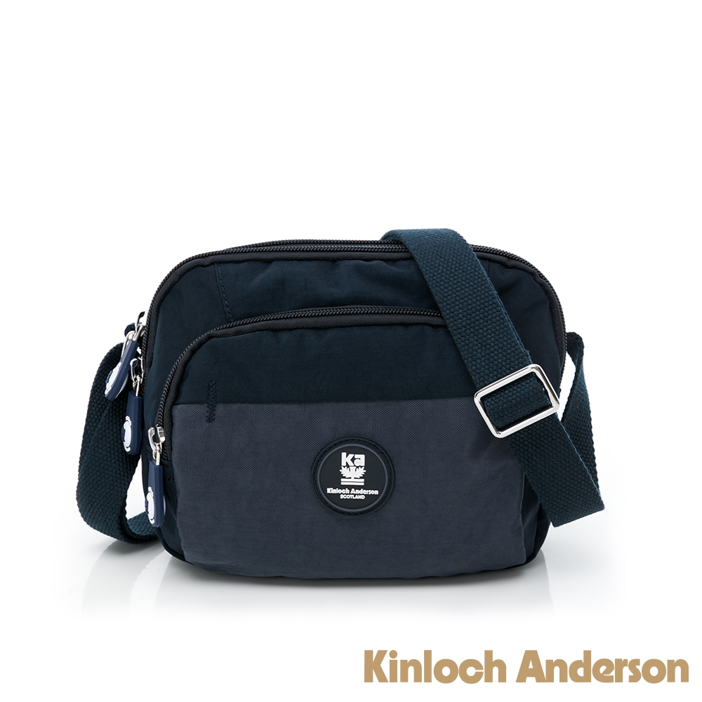 【Kinloch Anderson】SMILE 多功能方型側背包 深藍