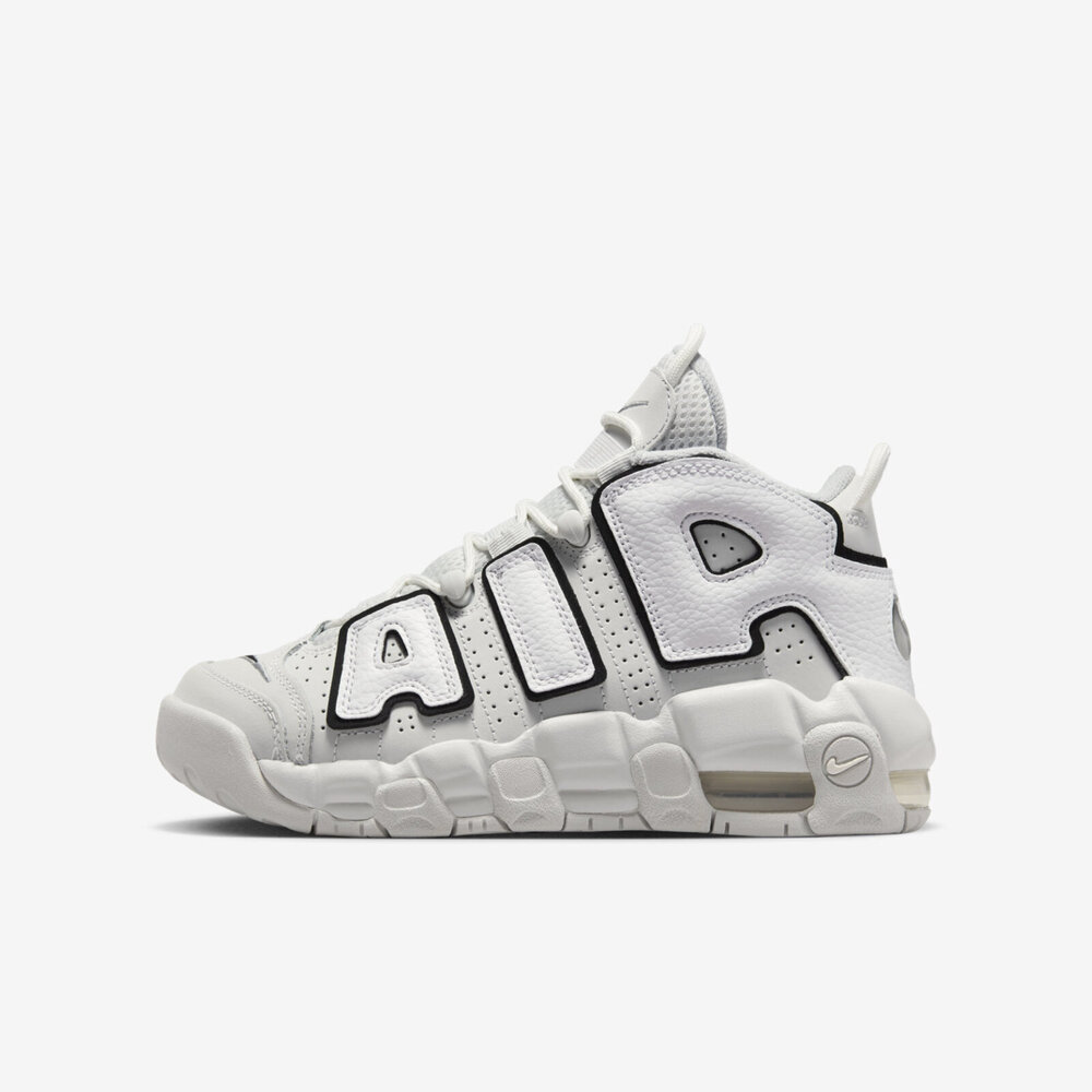 Nike Air More Uptempo GS [FD0022-001] 大童休閒鞋大AIR 皮朋氣墊灰白