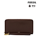 FOSSIL Logan 多層真皮拉鍊RFID防盜長夾-義式咖啡色 SL7831206 product thumbnail 1