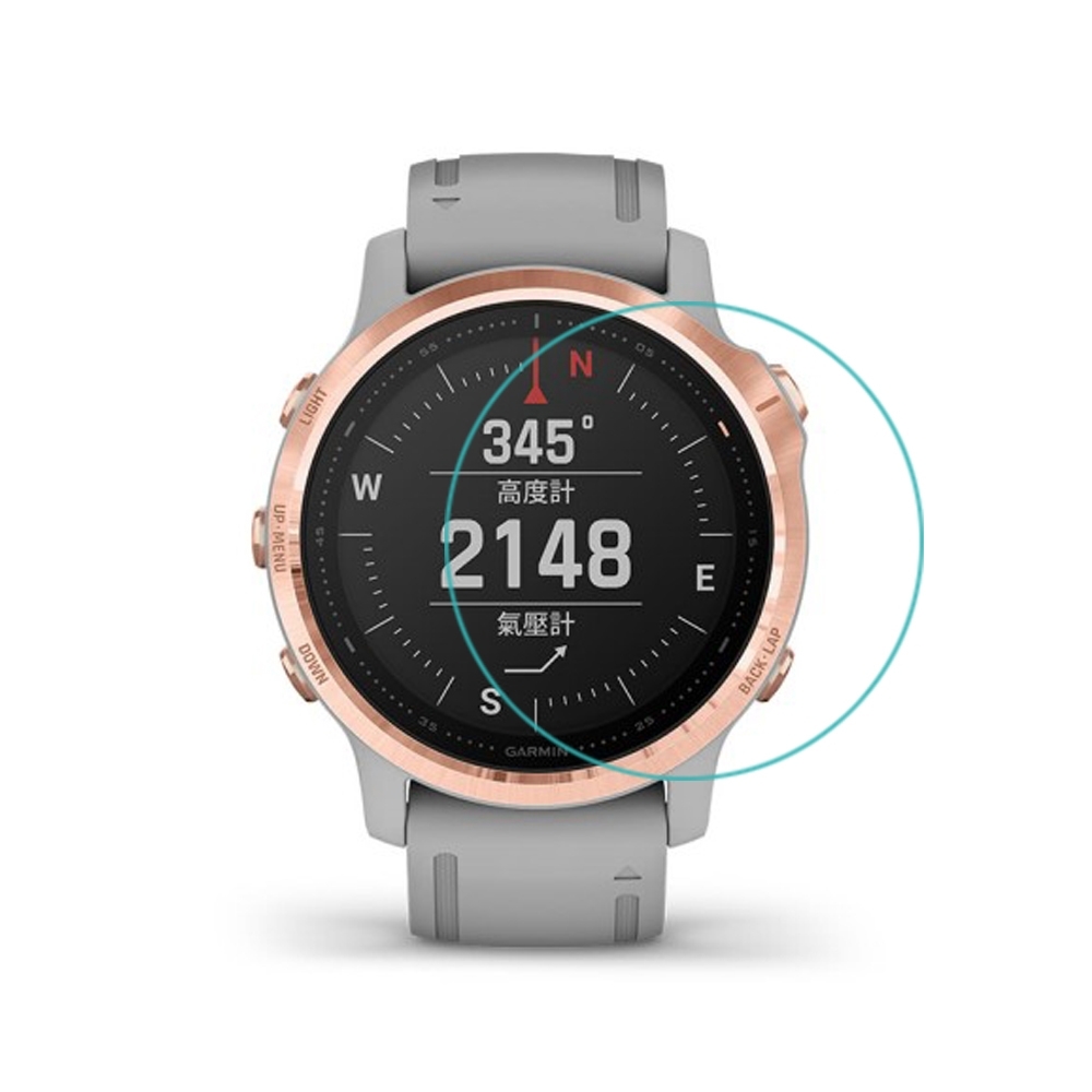 Qii GARMIN fenix 6S 玻璃貼 (兩片裝)